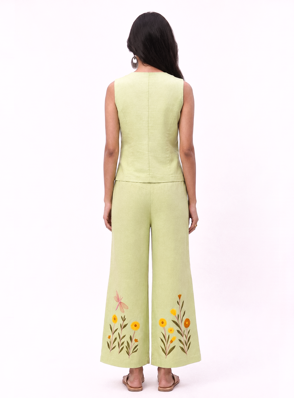 Dragonfly & Daisy Embroidered Co-ord Set