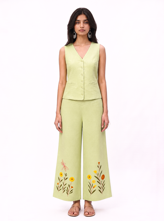 Dragonfly & Daisy Embroidered Co-ord Set
