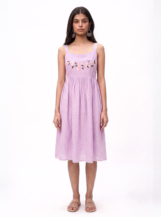 Lilac & Blossom Strap Dress