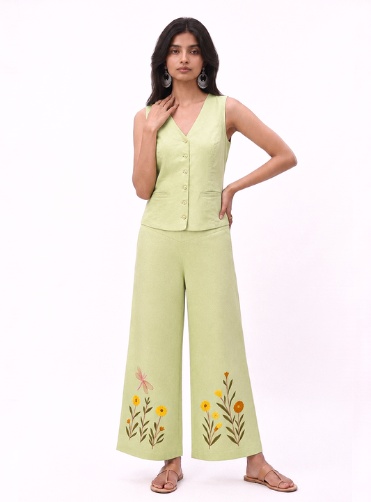 Dragonfly & Daisy Embroidered Co-ord Set