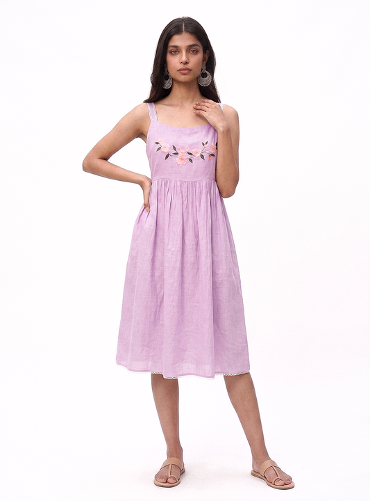 Lilac & Blossom Strap Dress