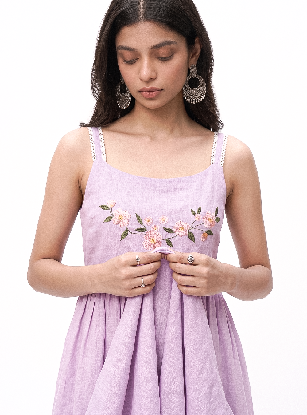 Lilac & Blossom Strap Dress
